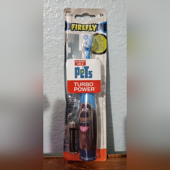 Kids, Firefly The Secret Life of Pets", soft turbo power toothbrush. NWT - Picture 1 of 6